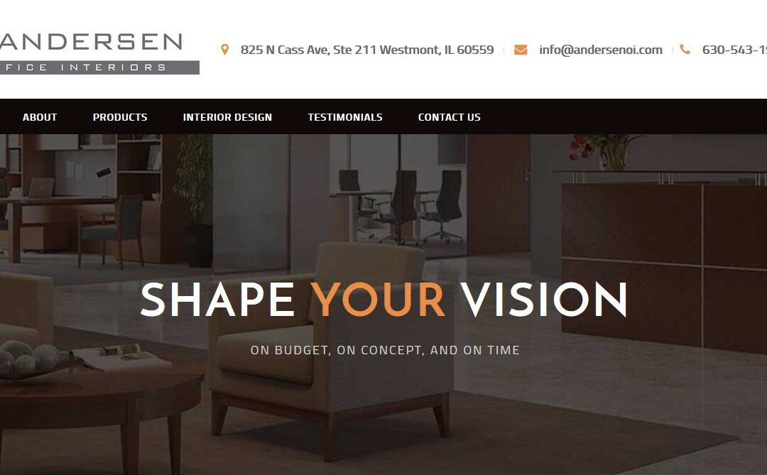 Small Businesses Doing Big Things; Andersen Office Interiors